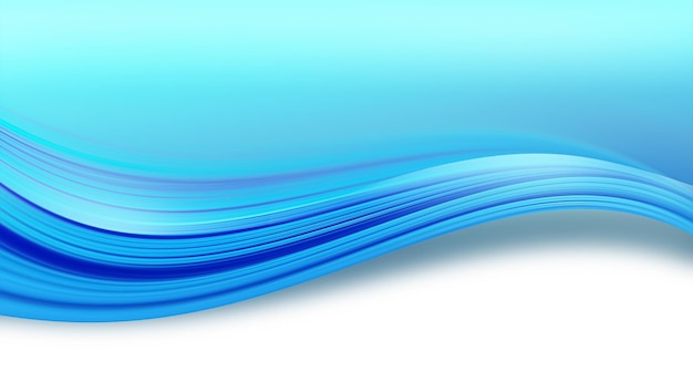 simple abstract background with blue wavy stripes