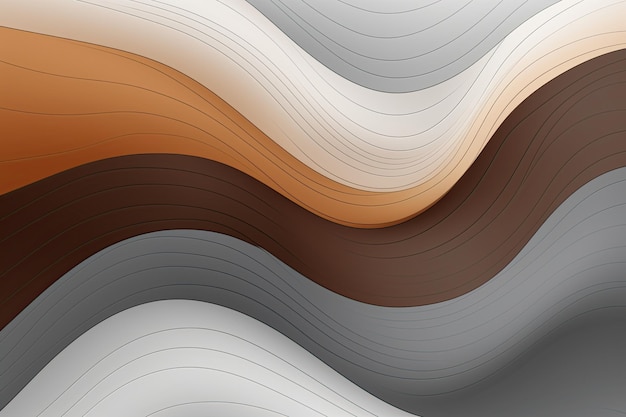 Simple abstract brown gray background with waves