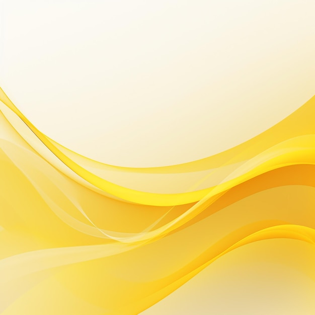 Premium AI Image | Simple abstract yellow waves background with space ...