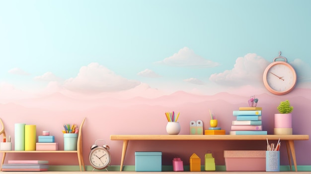 a simple backdrop with a gradient of pastel colors