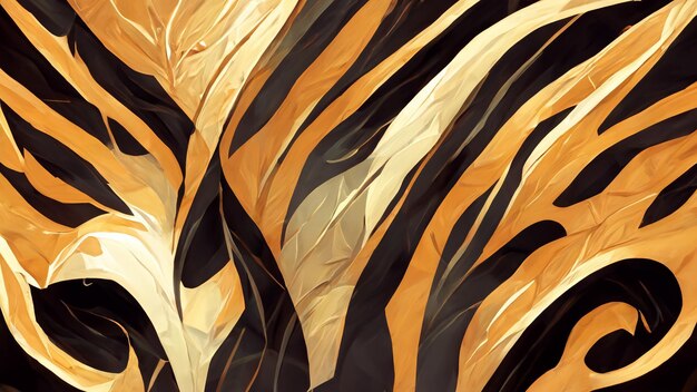 Simple background made of tiger armor 3D illustration