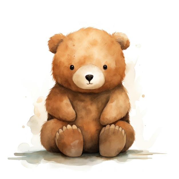 Simple Bear Minimalistic Drawings AI Generated