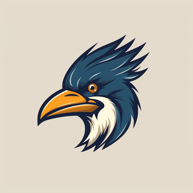 Simple Bird Head Logo Design