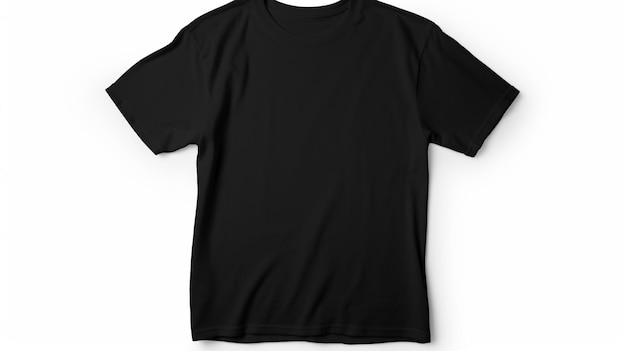 Simple black shirt for mockup white background