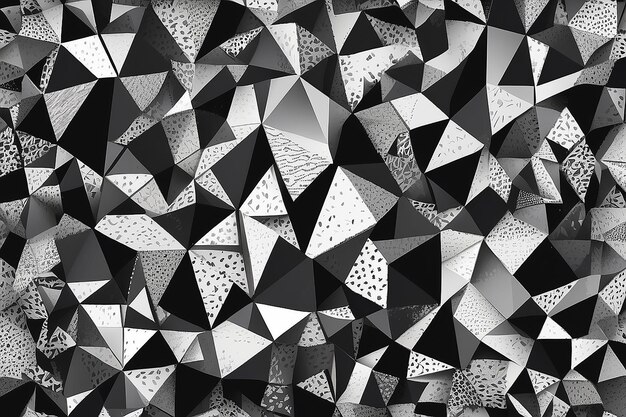 Simple black and white illustration Abstract geometric background pattern