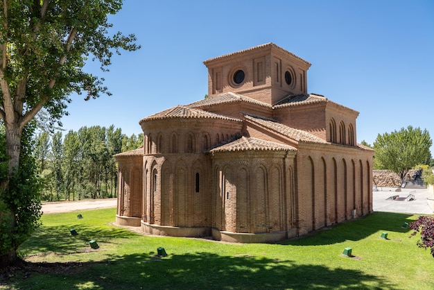 Simple brick built church of Santiago in the Spanish city of Salamanca