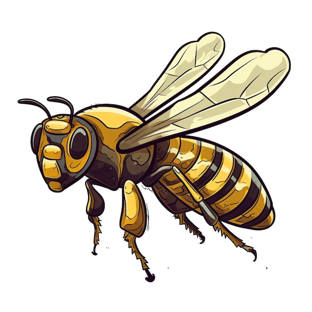 Простая мультфильмная пчела