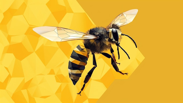 Simple cartoon bee