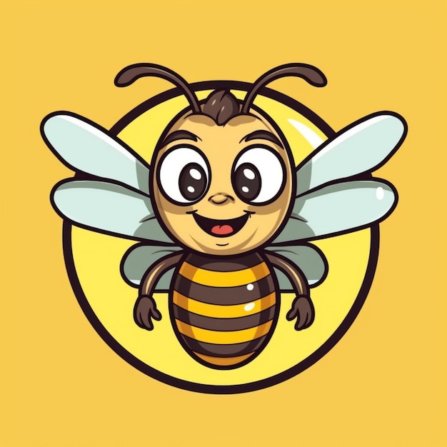 Simple cartoon bee