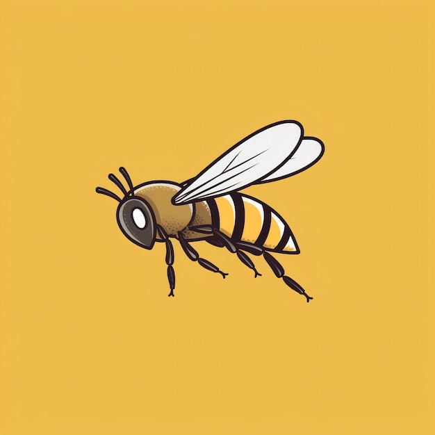 Simple cartoon bee