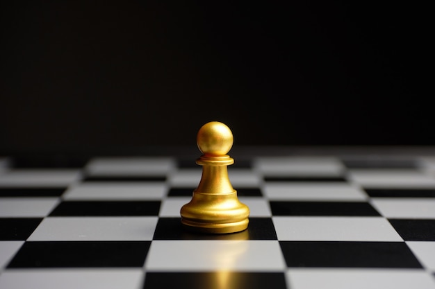 Simple Chess piece pawn on a board