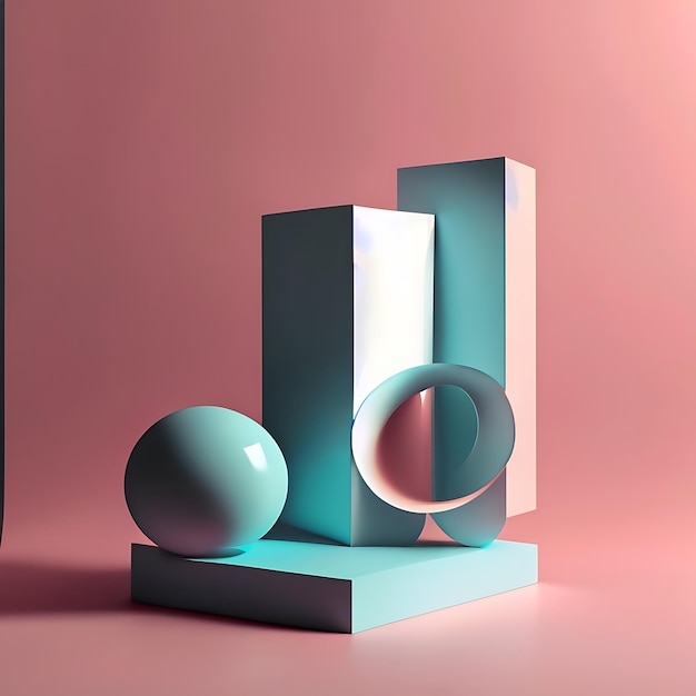 Simple and Clean Minimal Still Life Image AI Generated