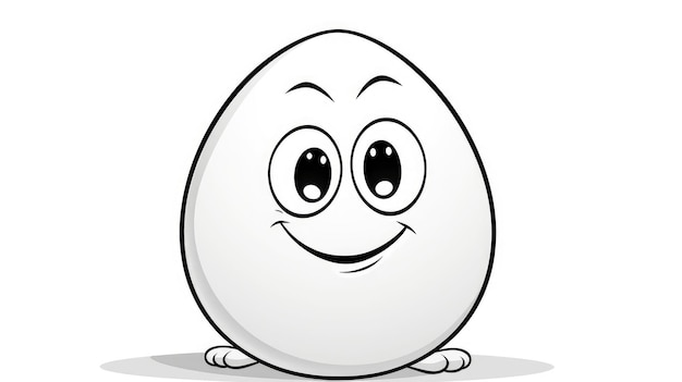 Simple coloring pages for children eggs