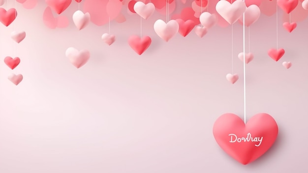 Simple and creative valentines day background