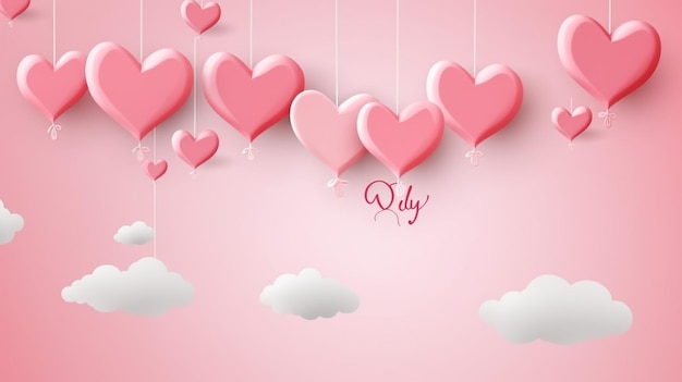 Simple and creative valentines day background