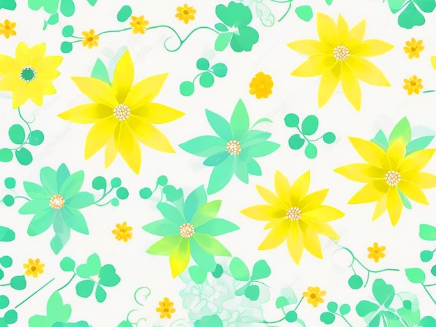 Simple Cute Pattern In Small Flowers On White Background Liberty Style Ditsy Print Floral