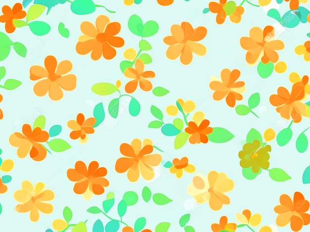 Simple Cute Pattern In Small Flowers On White Background Liberty Style Ditsy Print Floral