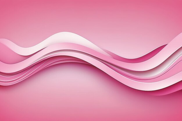Simple decorative pink wavy abstract background
