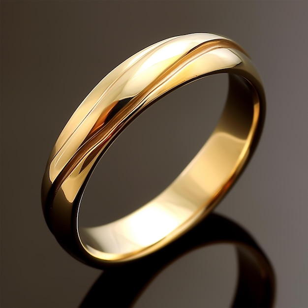 Simple elegant gold ring