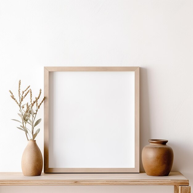 Foto simple empty wall art frame