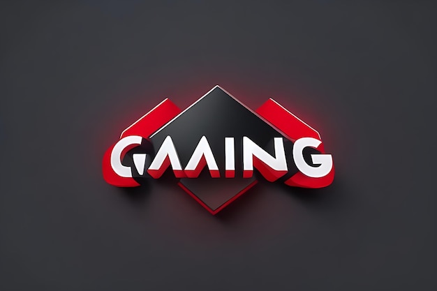 Photo simple gaming text gaming logo