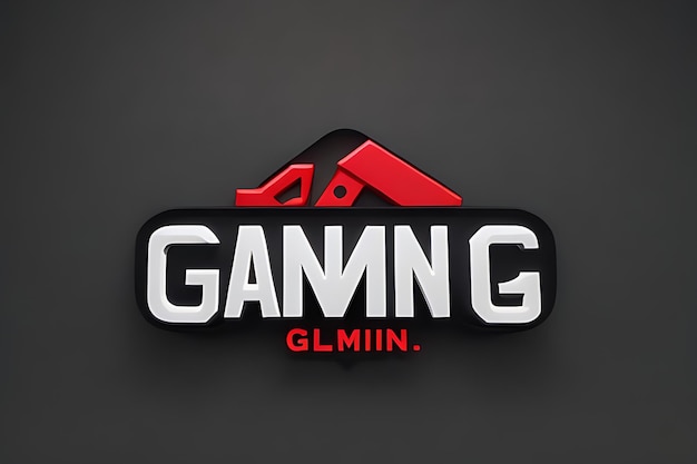 Simple gaming text gaming logo