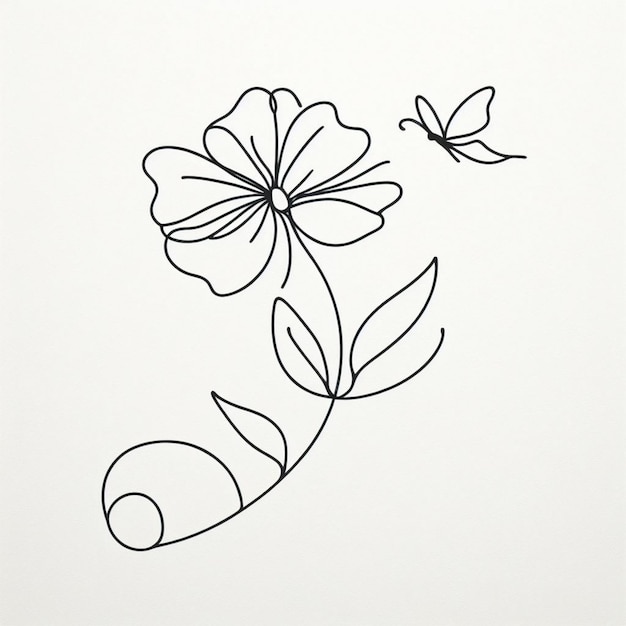 Simple and graceful line art