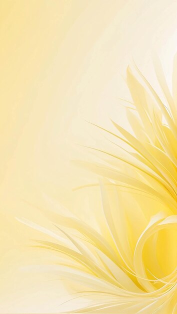 Foto gradiente semplice giallo brillante astratto illustrazione carta da parati curva ornamento floreale decorazione