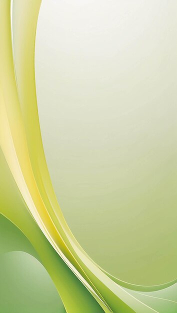 Photo simple gradient green lime yellow abstract illustration wallpaper curve floral ornament decoration