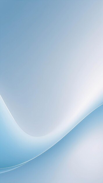 Simple Gradient Light Blue Background Wallpaper Curve Floral Decoration Presentation Template