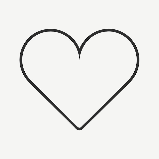 단순한 심장 모양은 단 하나의 연속 라인을 사용합니다.