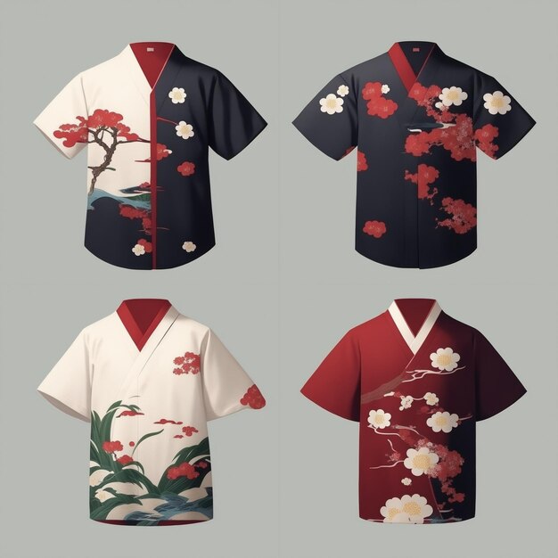 Simple Japanese designs shirts