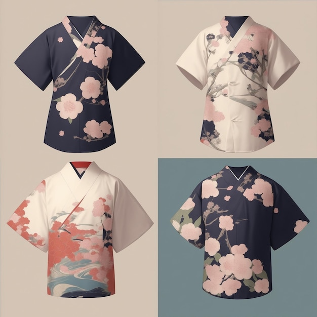 Simple Japanese designs shirts