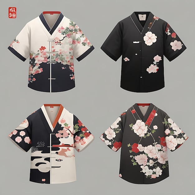 단순 한 일본 의 셔츠 디자인