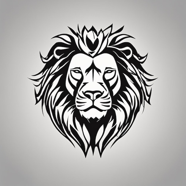 Simple lion logo vector art