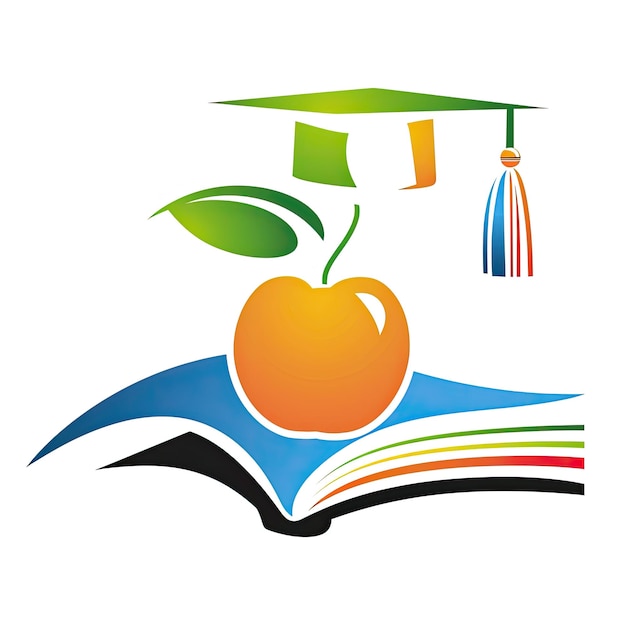 simple logo of education