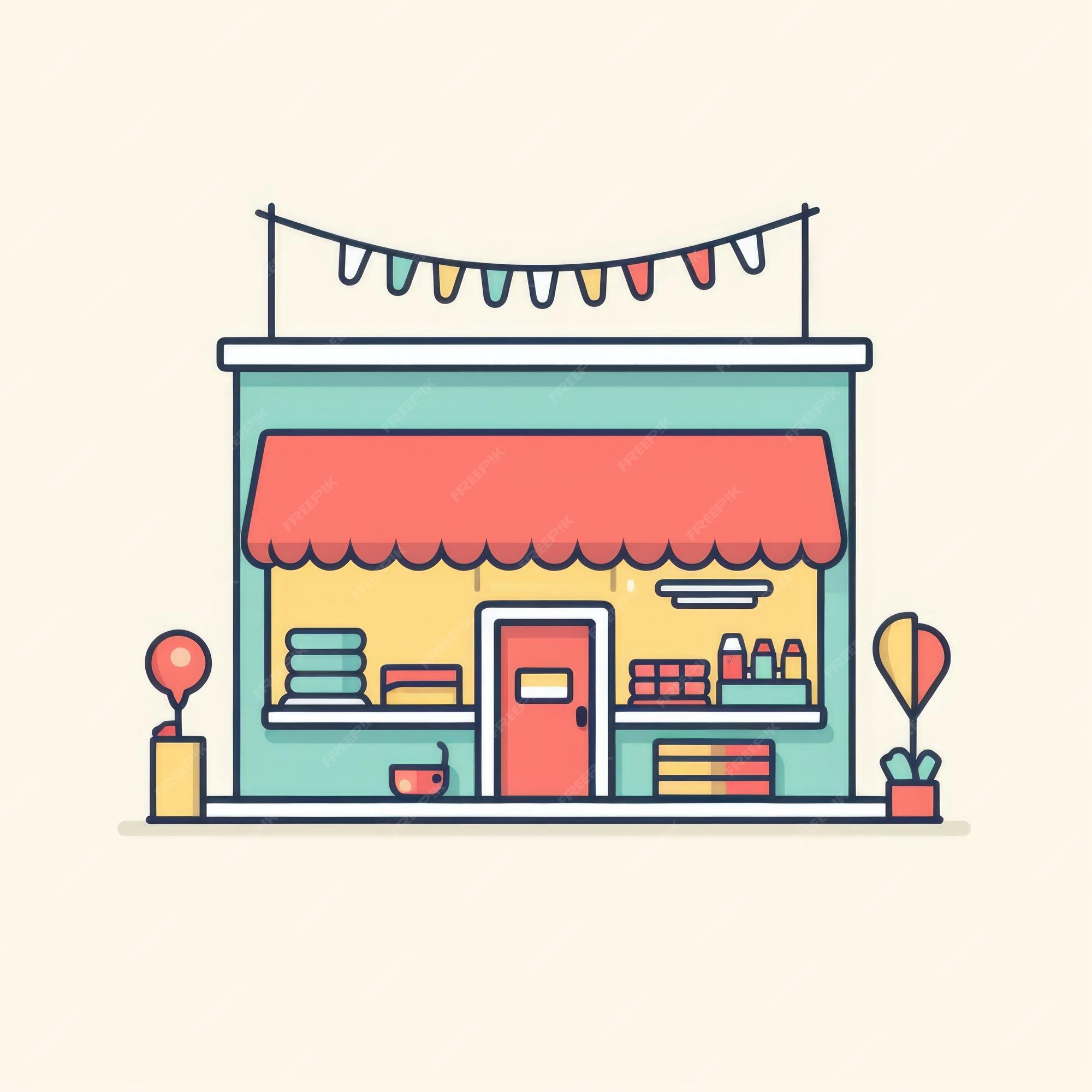 Premium AI Image Simple logo of Party supply store flat design
