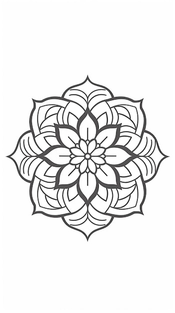 A simple mandala design that is made in india.