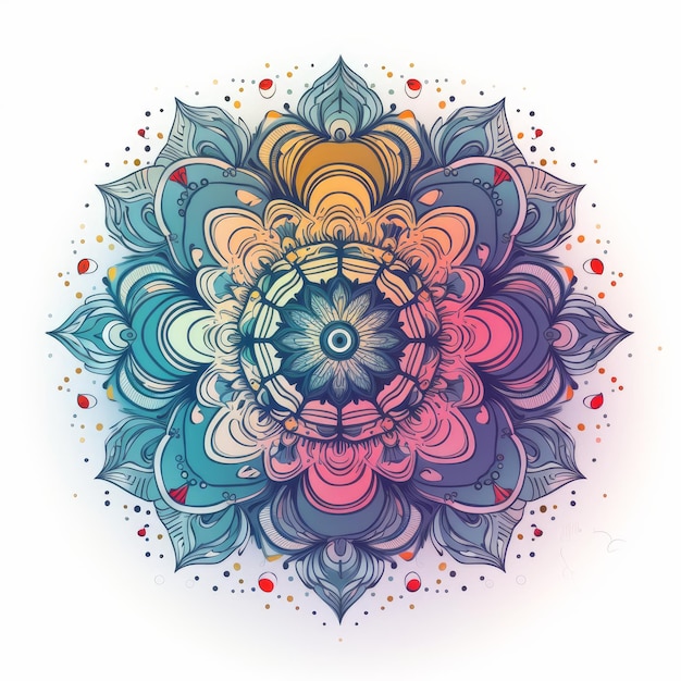 Simple Mandala Pattern Design Graphic