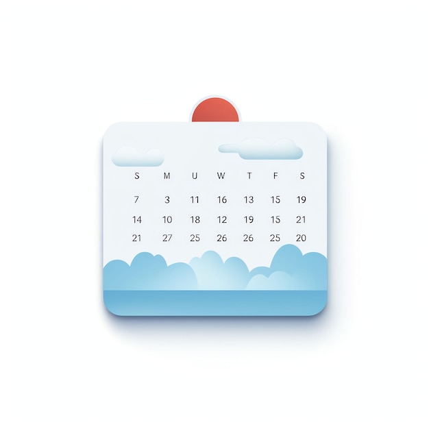 a simple minimalist icon of calender