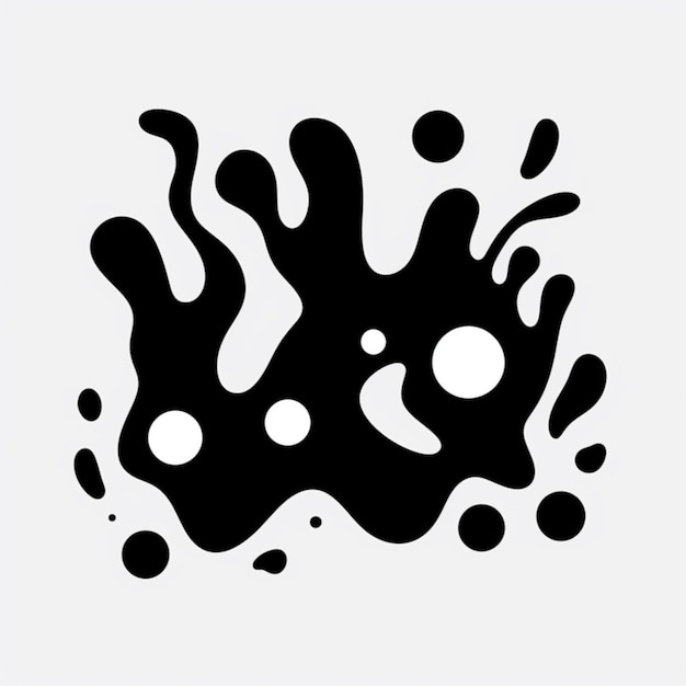 simple minimalistic abstract blobs stencil style vectorGenerative AI