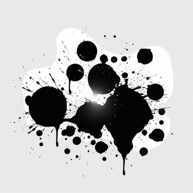 simple minimalistic abstract blobs stencil style vectorGenerative AI