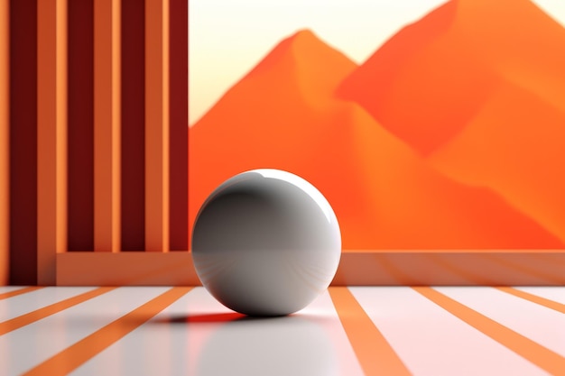 Simple Modern Abstract 3D Render Background