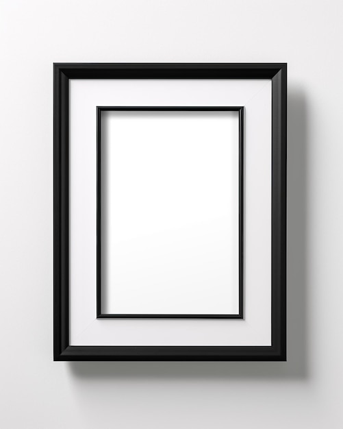 simple modern photo frame dark grey no people no background
