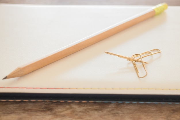 Simple office desk with necessary tool