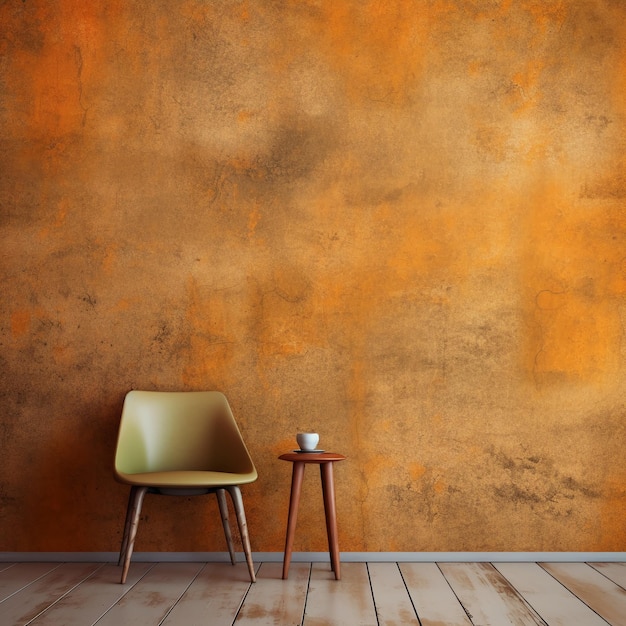 シンプルなオレンジ色のコンクリート テクスチャ背景