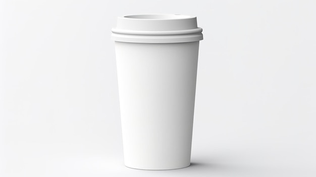 Mockup di una semplice tazza di caffè di carta