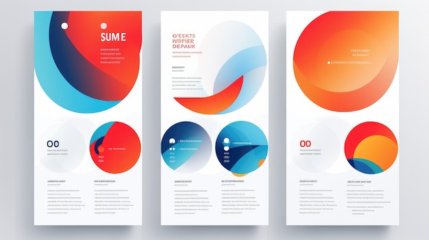 Simple pattern modern poster leaflet design