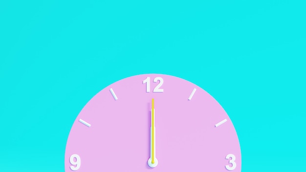 Simple Pink Clock