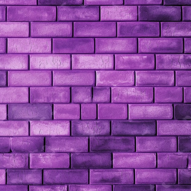 Simple purple color brick texture background